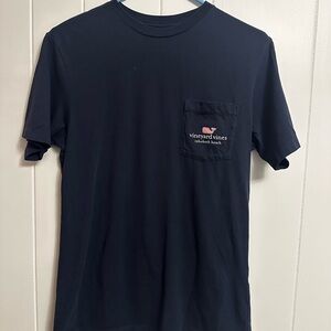 Vineyard Vines Men's Dark Blue Rehoboth Pocket Tee
